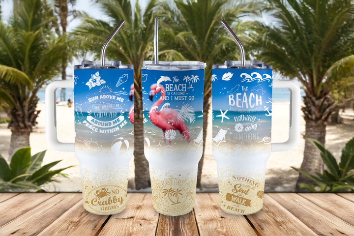 Digital Sublimation Designs - Summer Tumbler Wraps — 40oz Big Swig — Summer Breeze Quotes