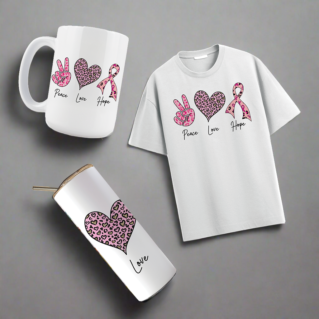 MULTI PRODUCT USE - DIGITAL SUBLIMATION DESIGNS - BREAST CANCER AWARENESS