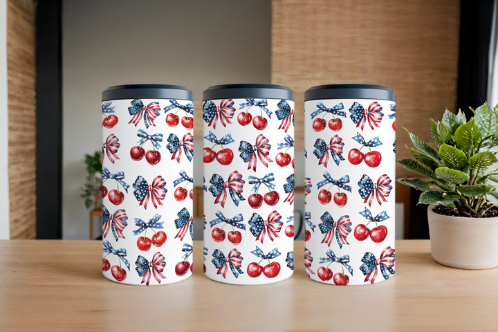 Digital Sublimation Designs - Fourth of July Tumbler Wraps — 40oz Big Swig — American Girl