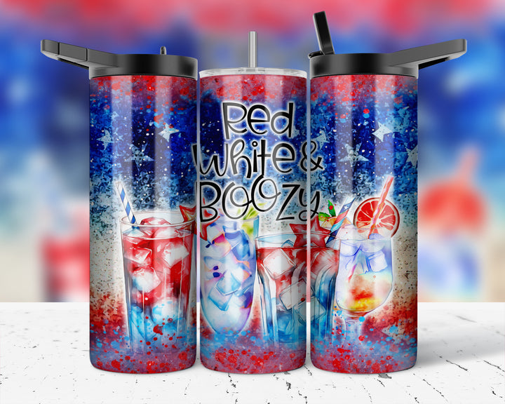Assorted Ready to Press Sublimation Prints for 20oz Straight Skinny Tumblers (10 Pack) - Patriotic