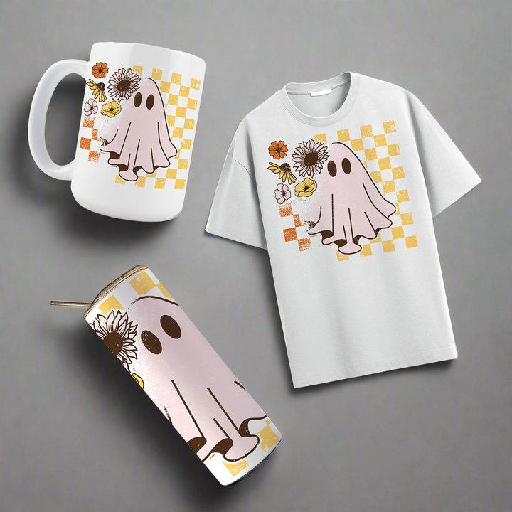 Multi Product Use - Digital Sublimation Designs - Fall 2025 — Retro Fall Ghost