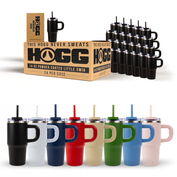 14oz Powder Coated Little Swig Tumbler Case (24 Units) — Color Assortment