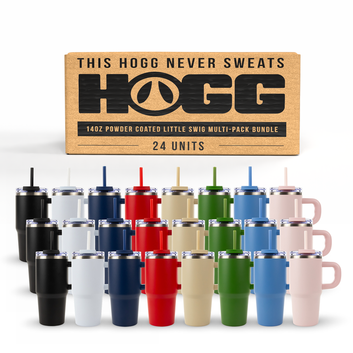 14oz Powder Coated Little Swig Multi-Pack Bundle (24 Units)