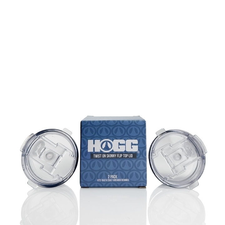 Twist on Skinny Flip Top Lid - 2 Pack - replacement tumbler lid for HOGG tumbler customization and replacement