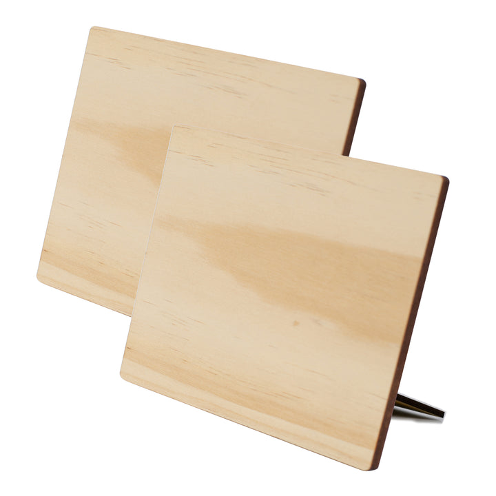 Sublimatable Tabletop Wood Photo Panel (2 Pack) - close-up | sublimatable personalized gift blank