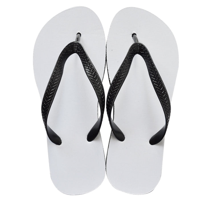 Sublimatable Flip Flops - Black - detail view | sublimatable accessory blank