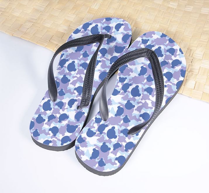 SUBLIMATABLE FLIP FLOPS - BLACK