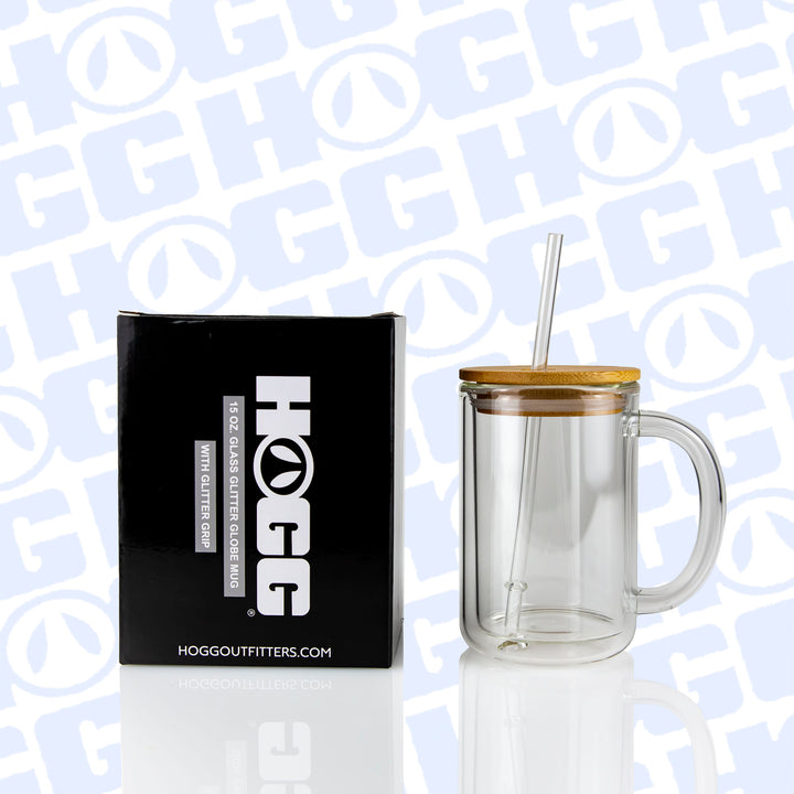 15oz Sublimation Blank Glitter Globe Glass Coffee Mug Case (25 Units)