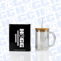 15oz Sublimation Blank Glitter Globe Glass Coffee Mug