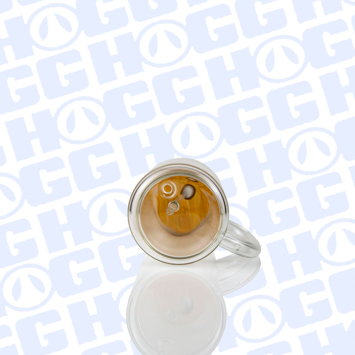 15oz Sublimation Blank Glitter Globe Glass Coffee Mug Case (25 Units)
