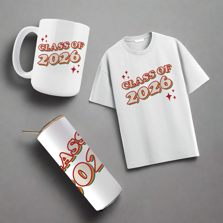 Multi Product Use - Digital Sublimation Designs - Class of 2026 — Retro Class of 2026