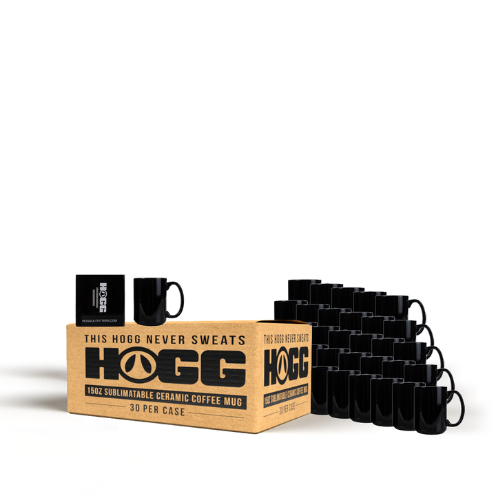 15oz Sublimation Blank Ceramic Heat Changing Coffee Mug Case (30 Units) - Black