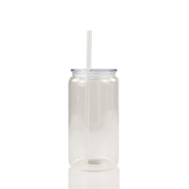 16oz Sublimation Blank Glass Cans Small Case Bundle - 12 Pack