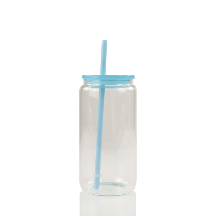16oz Sublimation Blank Glass Cans Small Case Bundle - 12 Pack