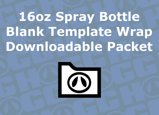 16oz SPRAY BOTTLE WRAP TEMPLATE