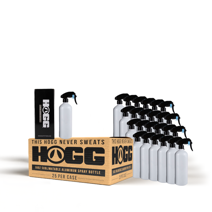 16oz Sublimation Blank Aluminum Spray Bottle Case (25 Units)