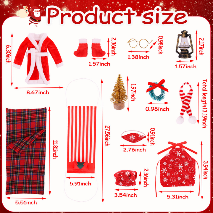 Fashion & Accessories for Your Festive Elf Friend - side view | sublimation blank