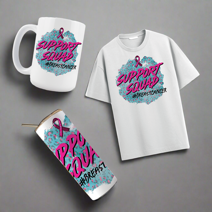 Multi Product Use - Digital Sublimation Designs - Breast Cancer Awareness — Support Squad