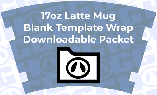 17oz LATTE MUG WRAP TEMPLATE