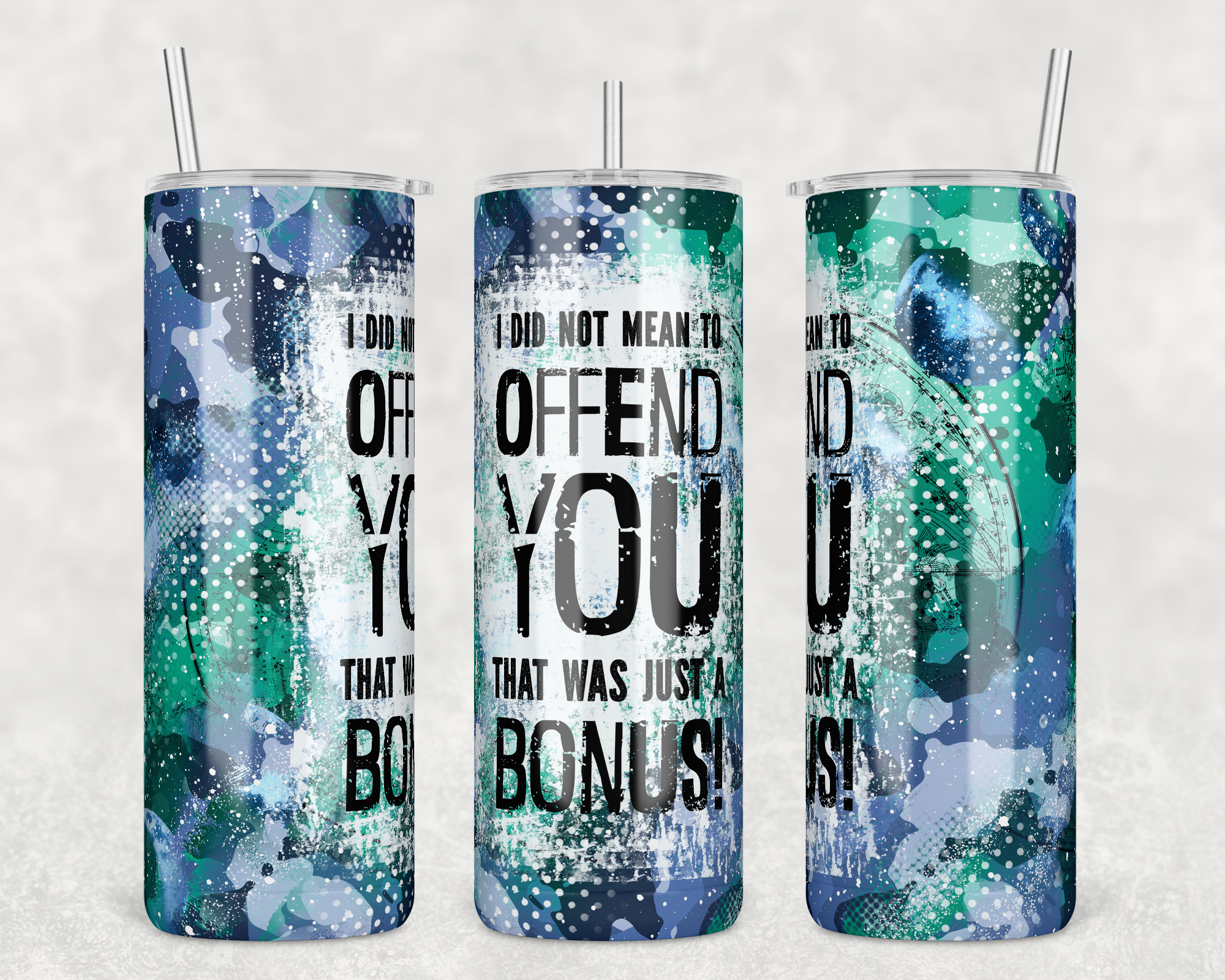 ASSORTED READY TO PRESS SUBLIMATION PRINTS FOR 20oz STRAIGHT SKINNY TUMBLERS (10 PACK)