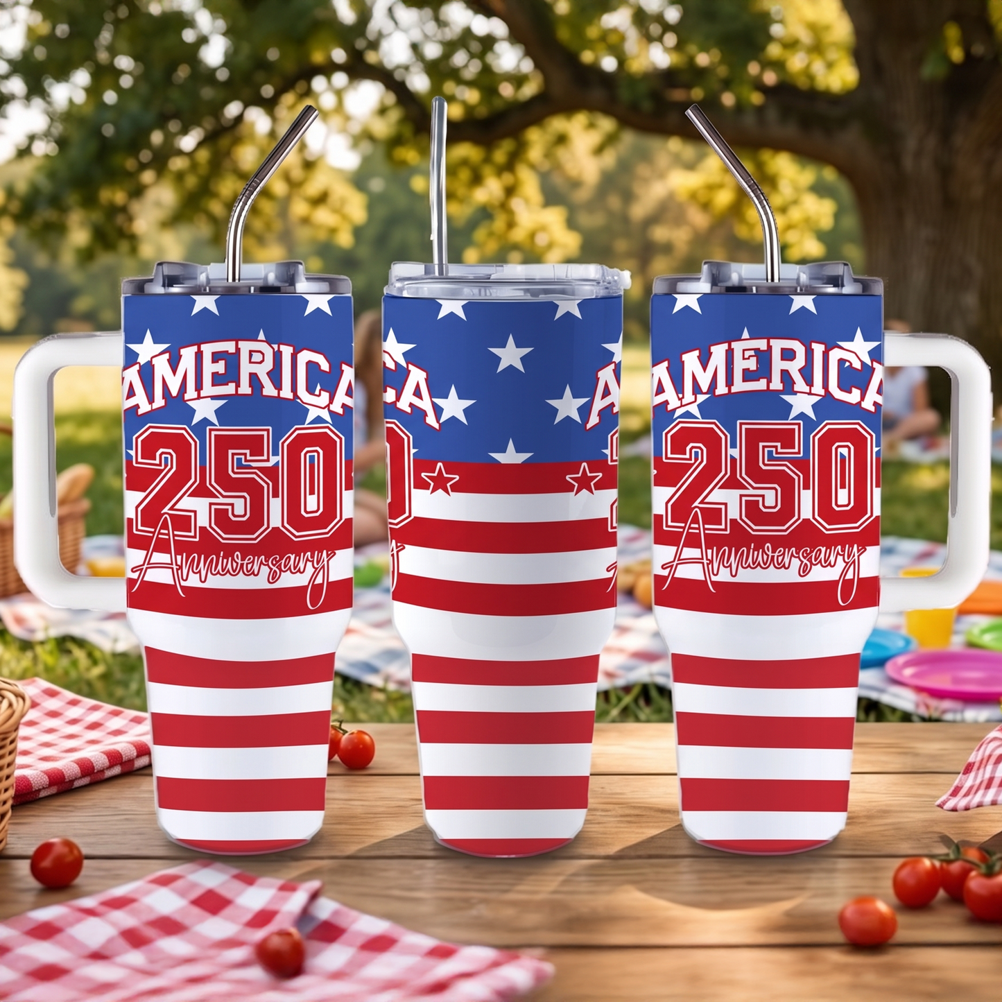 Usa 250th Anniversary Tumbler Collection — 40oz Big Swig Flag