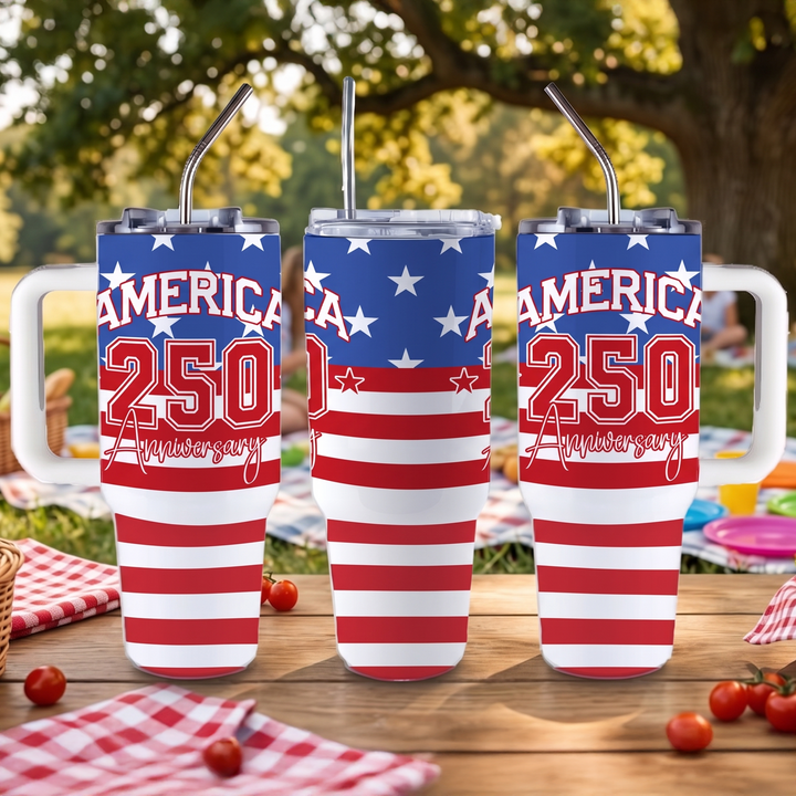 Usa 250th Anniversary Tumbler Collection — 40oz Big Swig Flag