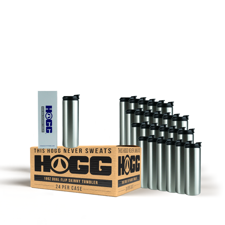 18oz Dual Flip Skinny Tumbler Case (24 Units)