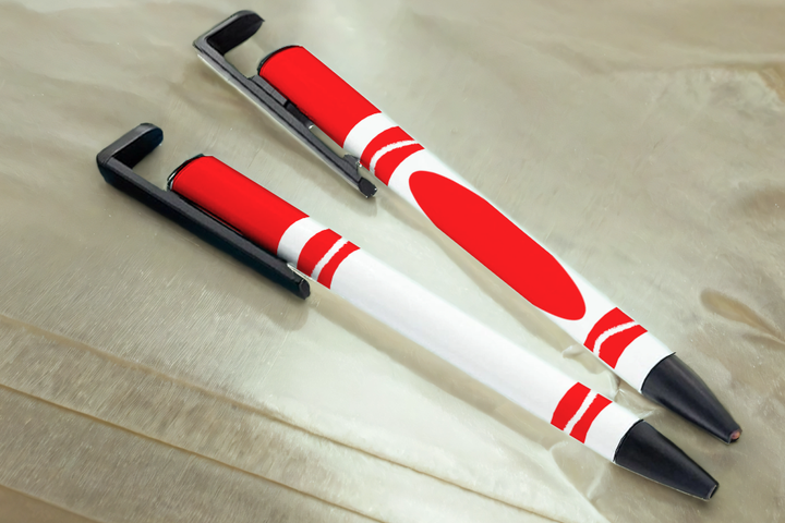 Digital Sublimation Designs - School Pen Wraps — Sublimatable Pen — Kiddy Markers (Red)