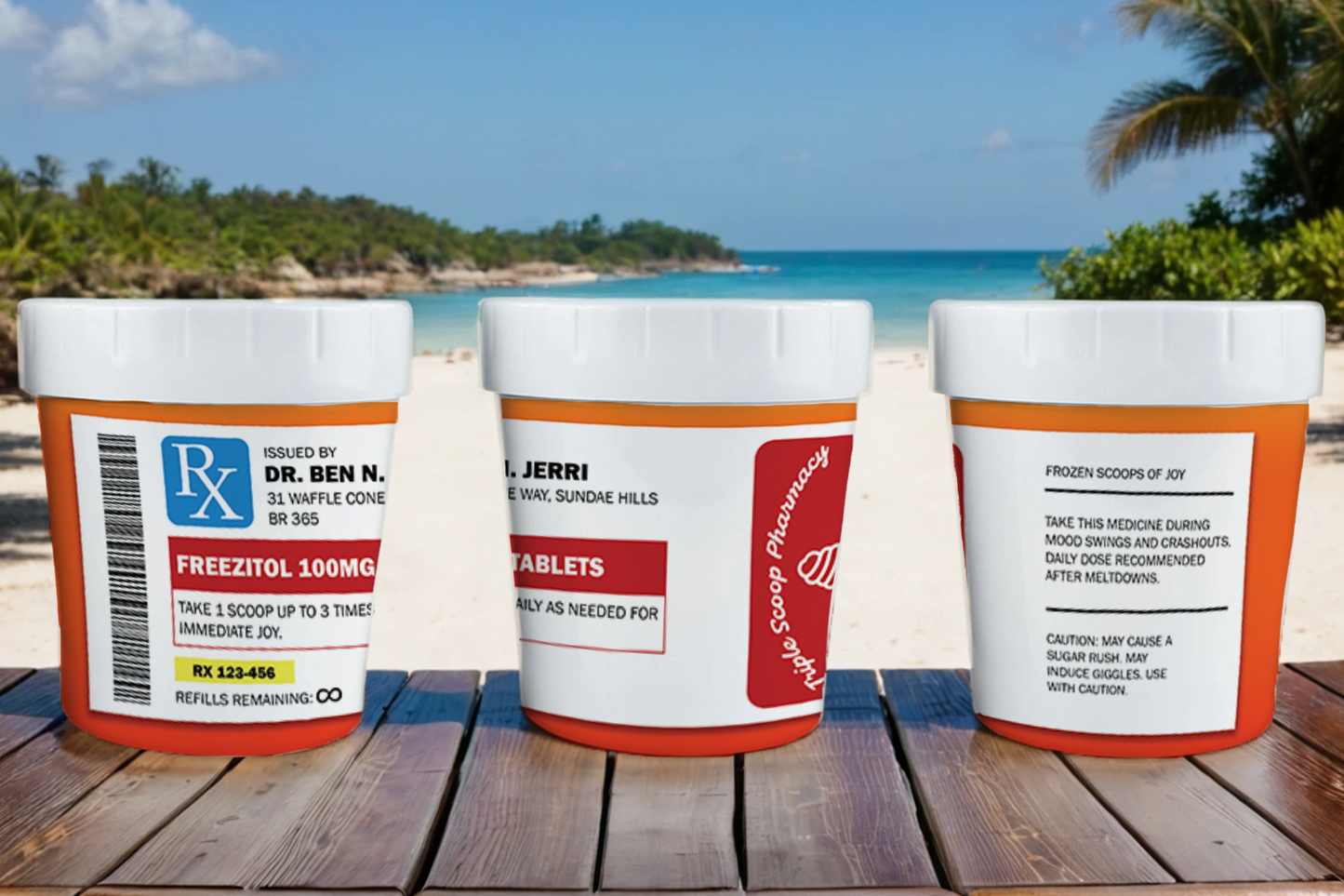 DIGITAL SUBLIMATION DESIGNS - ICE CREAM CONTAINER