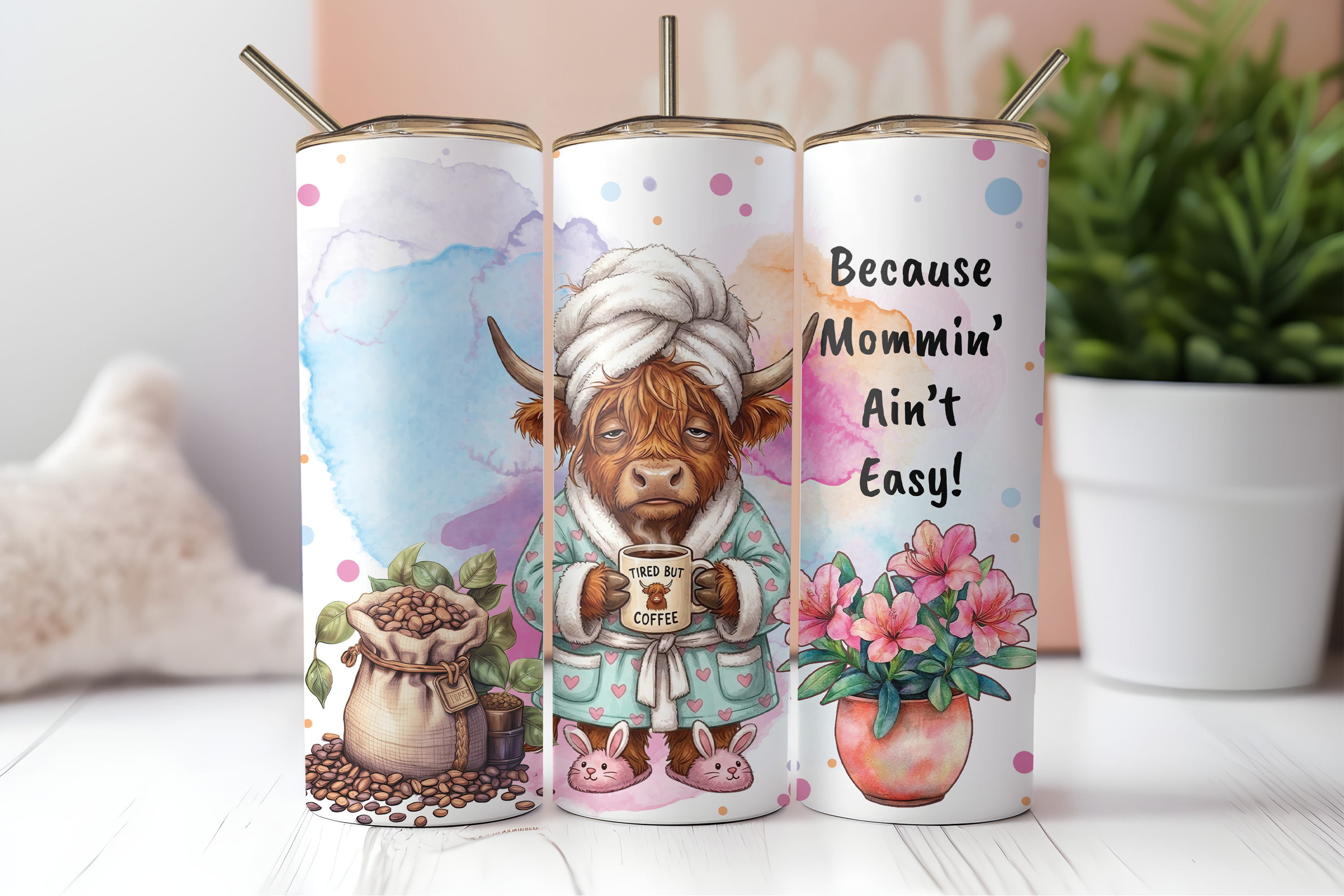 ASSORTED READY TO PRESS SUBLIMATION TUMBLER PRINTS (12 PACK) - MOM VIBES