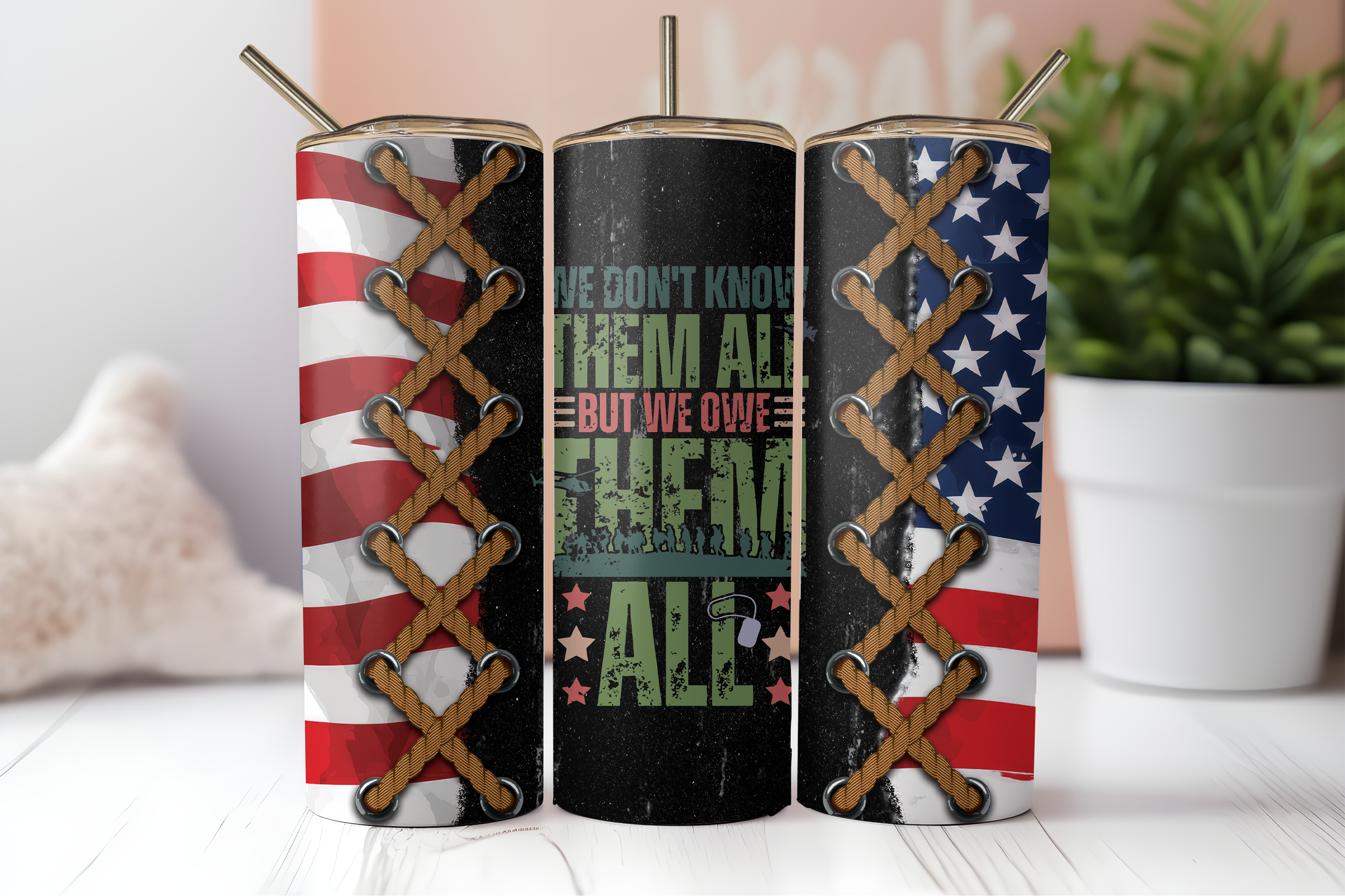DIGITAL SUBLIMATION DESIGNS - VETERAN'S DAY TUMBLER WRAPS