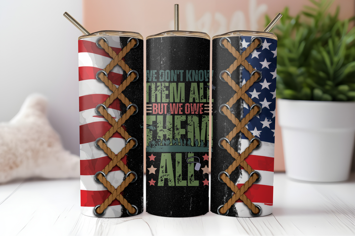 Digital Sublimation Designs - Veteran's Day Tumbler Wraps — 40oz Big Swig — Female Veteran