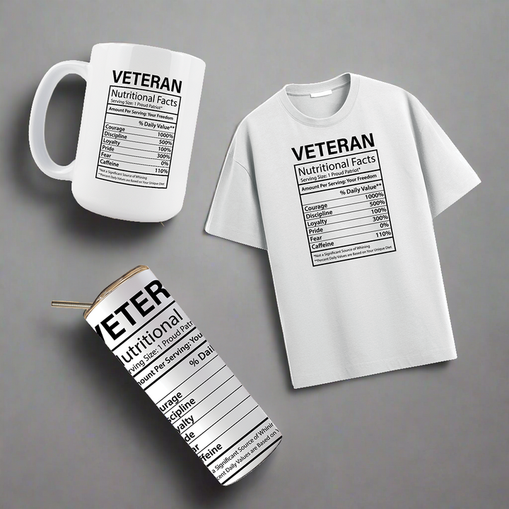 Multi Product Use - Digital Sublimation Designs - Veteran's Day — Veteran Nutrition Facts