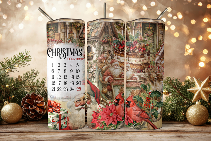 Digital Sublimation Designs - Holiday 2025 Tumbler Wraps — 40oz Big Swig — Snowman Meltdown