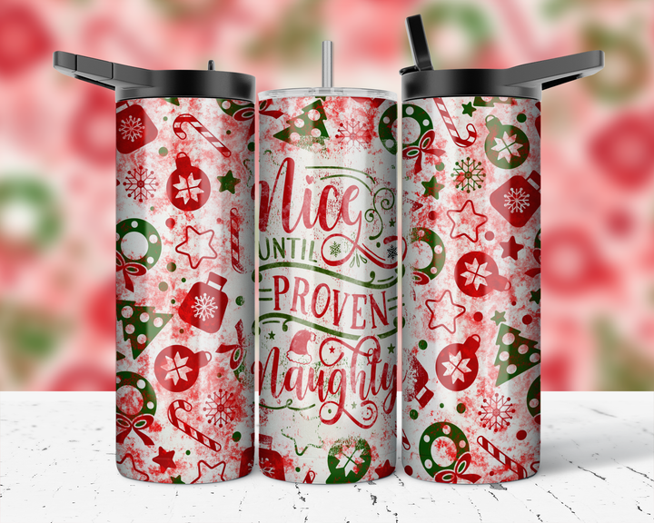 Assorted Ready to Press Sublimation Prints for 20oz Straight Skinny Tumblers (10 Pack) - Christmas 1