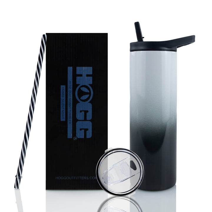20oz Sublimation Blank Duo Skinny Tumbler - Winter Wonderland Collection — Ombre Silent Night