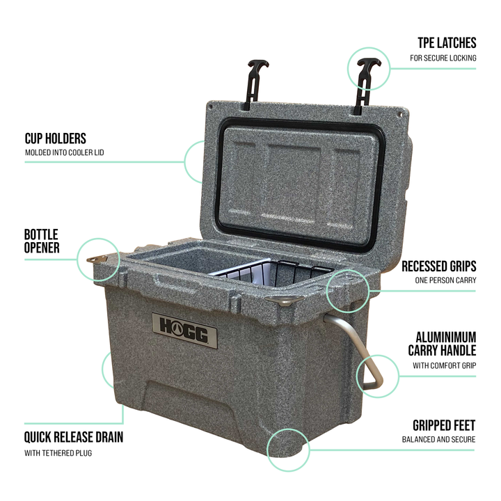 20qt Hogg Coolers — Frosted Gray