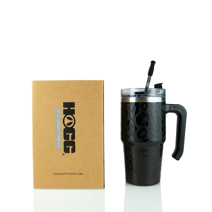 20oz Powder Coated Grippy Tumbler — Full Cheetah