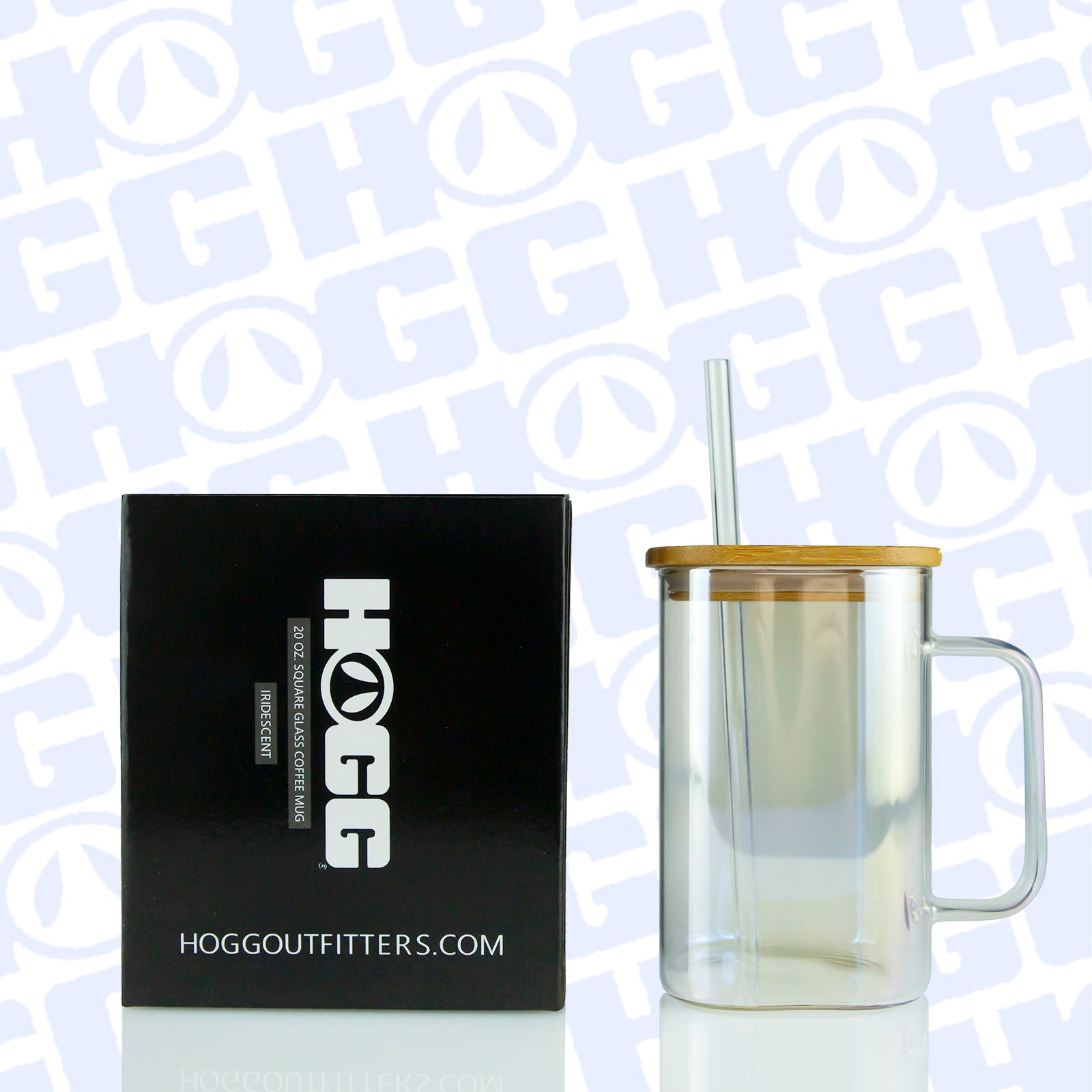 20oz Sublimatable Iridescent Glass Coffee Mug Case (25 Units)