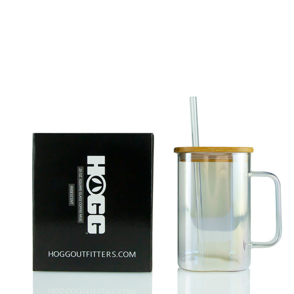 20oz SUBLIMATABLE IRIDESCENT GLASS COFFEE MUG