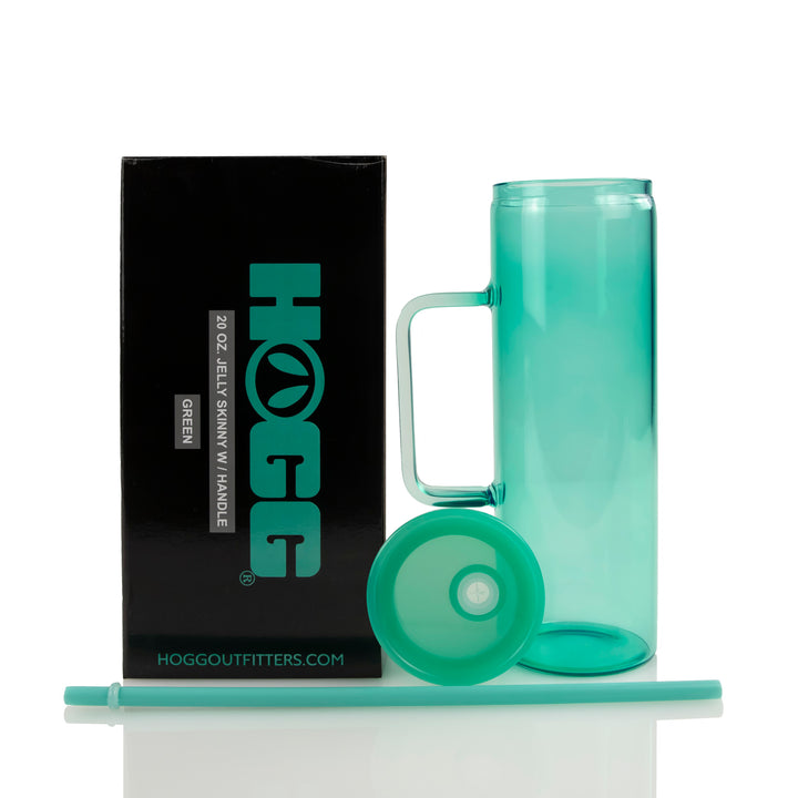 Jelly 20oz Skinny W/ Handle- Green