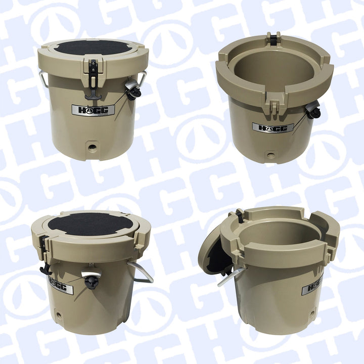 20qt Round Hogg Coolers — Tan