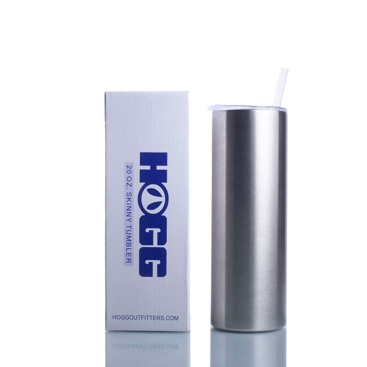 20oz Skinny Tumbler W/ Sliding Lid & Straw Case (24 Units)
