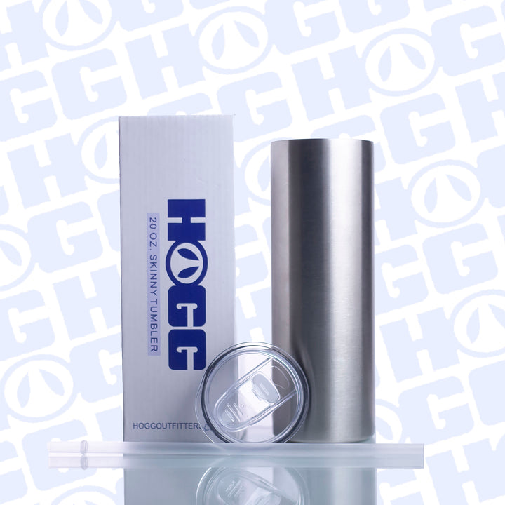 20oz Skinny Tumbler W/ Sliding Lid & Straw Case (24 Units)
