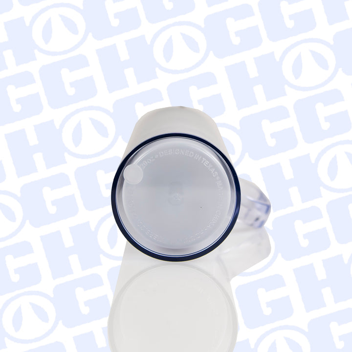20oz Sublimatable Skinny Snow Globe Tumbler W/ Handle