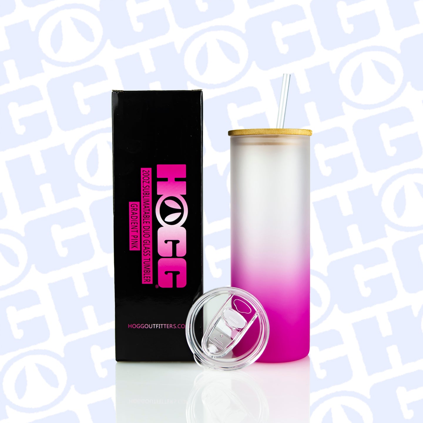 20oz SUBLIMATABLE GRADIENT GLASS DUO SKINNY TUMBLERS