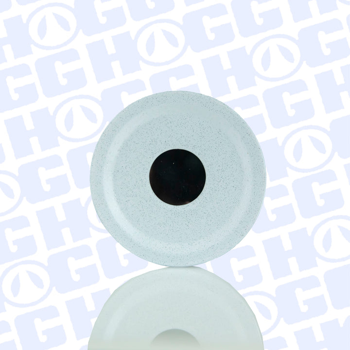 20oz Sublimation Blank Metallic Glitter Skinny Edge Tumbler - White