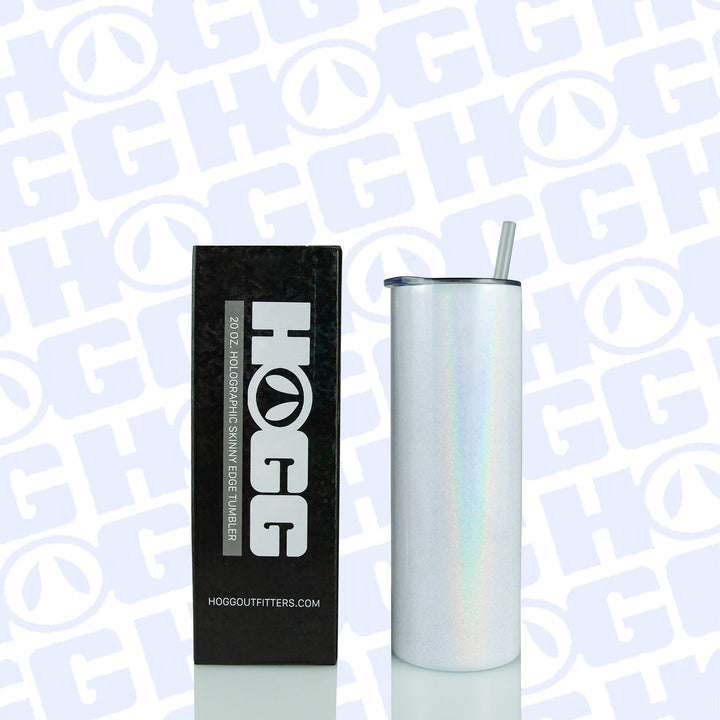 20oz Sublimation Blank Skinny Edge and Holographic Skinny Edge Tumbler Case Bundle (1 Case of Each, 48 Units)