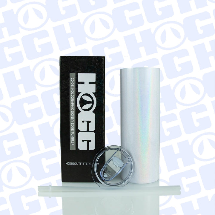 20oz Sublimation Blank Skinny Edge and Holographic Skinny Edge Tumbler Case Bundle (1 Case of Each, 48 Units)