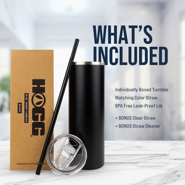 20oz Powder Coated Skinny Tumbler — Packaging